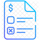 Document Fiscal Icône