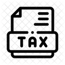 Document Fiscal Declaration Finance Icône