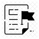 Document Flag  Icon