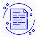 문서 흐름 파일 전송 확장 문서 아이콘