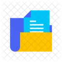 Document Folder Folder Data Storage アイコン