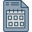 Document Schedule Date Icon