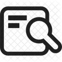 Line Document Search Icon