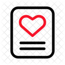 Document Heart Organization Icon
