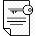 Document Cryptage Fichier Icon