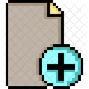 Document Pixe Add Icon