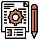 Design Icon With Pencil And Ruler Icon