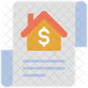 Real Estate Document Contract 아이콘