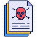 Document File And Folder Skull Icon