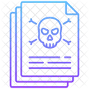 Document File And Folder Skull Icon