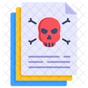 Document File And Folder Skull Icon
