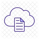 Document in cloud storage  Icon