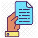 File Hand Document Document In Hand Hold Document Icon