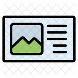 Document landscape  Icon