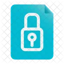 Document Lock File Lock File Security Icon