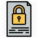 Document Lock Document Security File Lock Icon