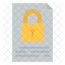 Document Lock Document Security File Lock Icon