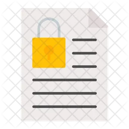 Document Locked  Icon