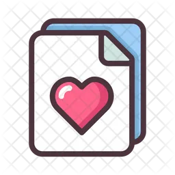 Document Love  Icon