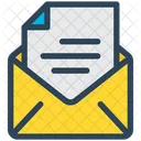Courrier de documents  Icône