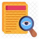 Document Monitoring Proofreading View Document Icon