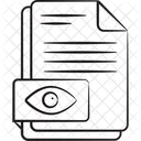 Document Monitoring File Review File Exploration Icon