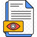 Document Monitoring File Review File Exploration Icon