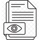 Document Monitoring File Review File Exploration Icon