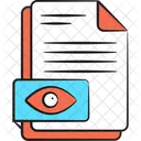 Document Monitoring File Review File Exploration Icon