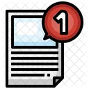 Document Notification  Symbol