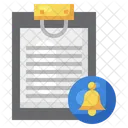 Document Notification Notification Bell Note Icon