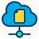 Cloud Computing Nuage Document Icône