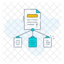 Document Organization File Categorization Automated Sorting Icon