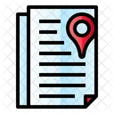Document Pin Location Icon