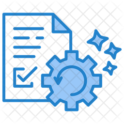 Document Process Icon - Download in Dualtone Style