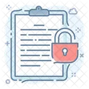 Document Protection Data Locked Data Protection Icon