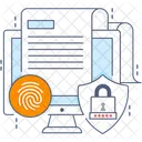 Document Protection File Security Encryption Icône