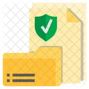 Document Protection Protected Data Shield Icon