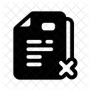 Document Rejected Rejection Reject Icon