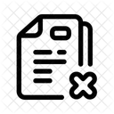 Document Rejected Rejection Reject Icon