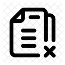 Document Rejected Rejection Reject Icon