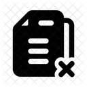 Document Rejected Rejection Reject Icon