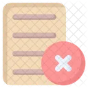 Document Remove  Icon