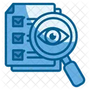 File Review Document Analysis File Search Icon