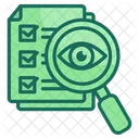 File Review Document Analysis File Search Icon