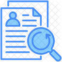 Document Review Profile Analysis Icon