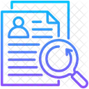 Document Review Profile Analysis Icon