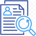 Document Review Profile Analysis Icon