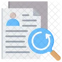 Document Review Profile Analysis Icon