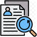 Document Review Profile Analysis Icon